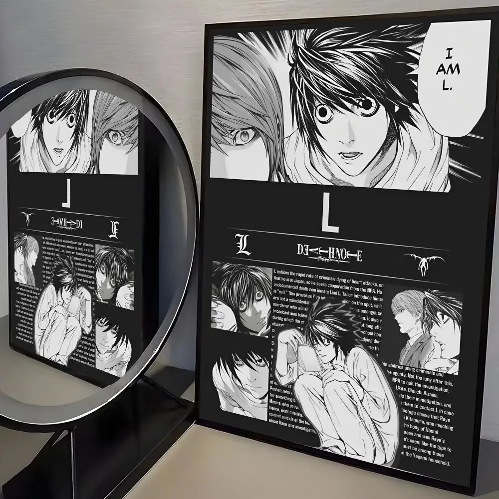 Plakat Death Note - anime minimalistyczny Black7
