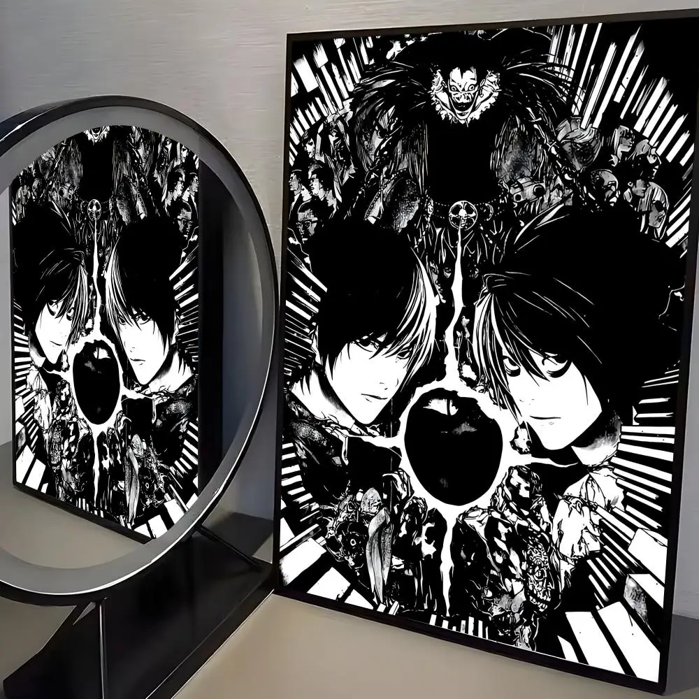 Plakat Death Note - anime minimalistyczny Black8