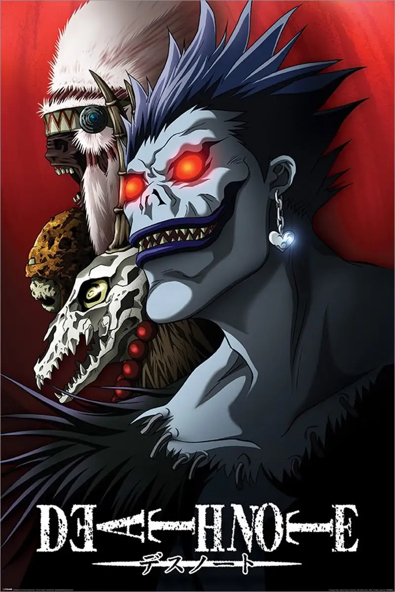Plakat Death Note - anime na płótnie Wzór 1