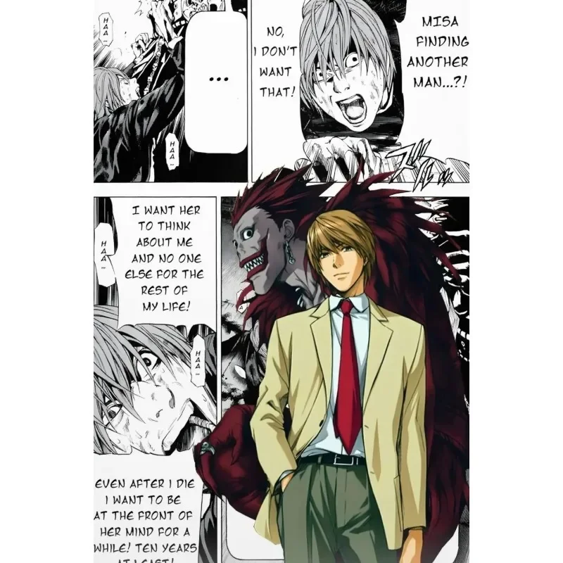 Plakat Death Note - anime na płótnie Wzór 5