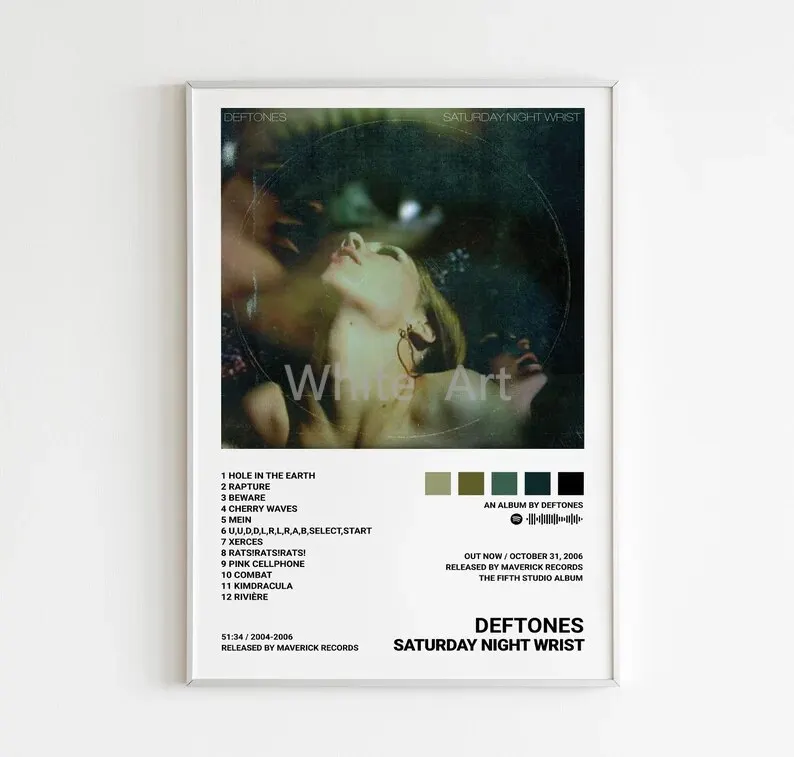 Deftones - plakat z okladka albumu Wzór 8