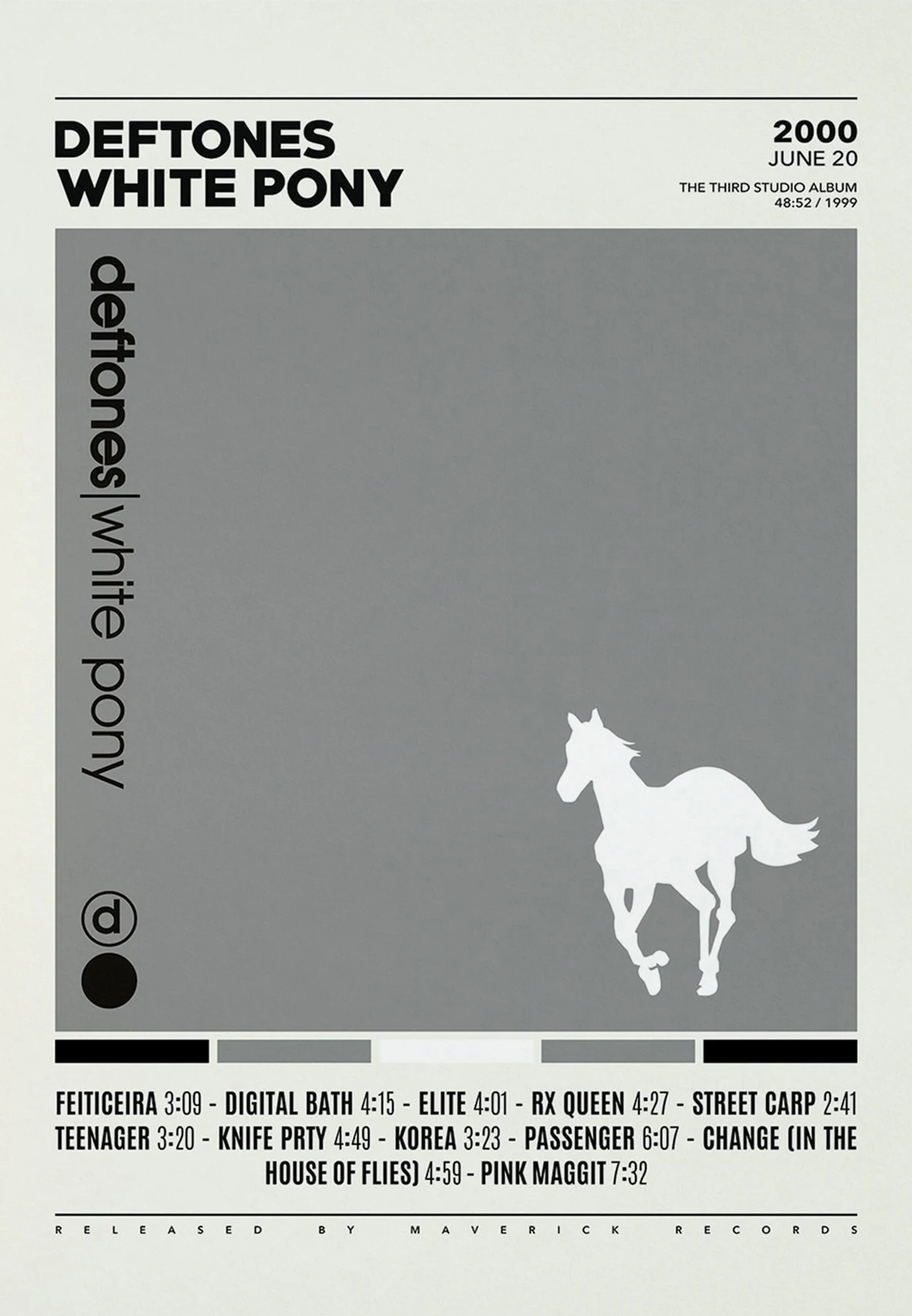 Plakat Deftones - okładka albumu Zielony