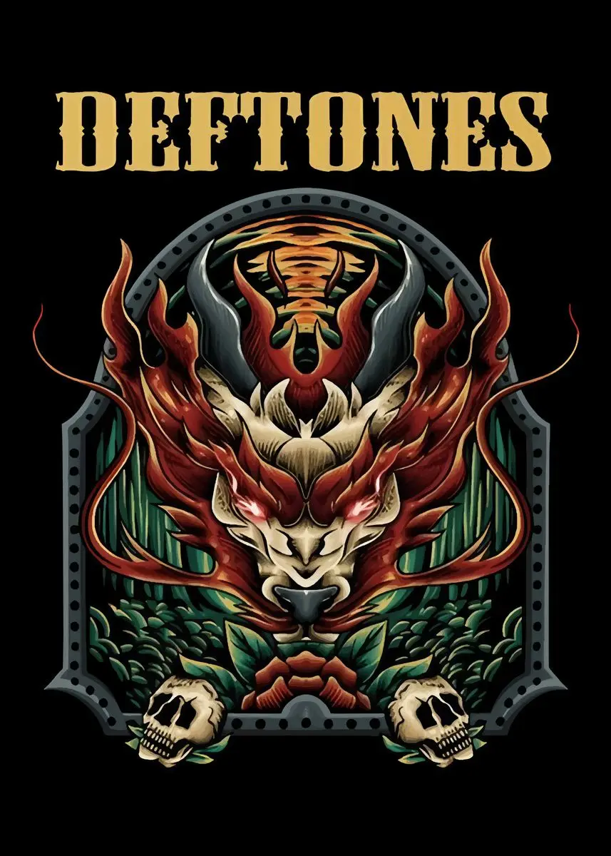 Plakat zespołu Deftones - rock i metal Wzór 2