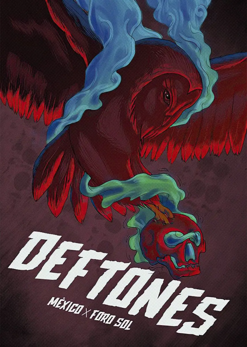 Plakat zespołu Deftones - rock i metal Wzór 3