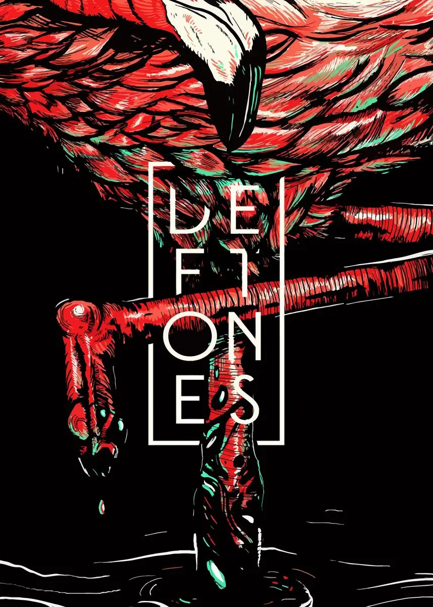 Plakat zespołu Deftones - rock i metal Wzór 6