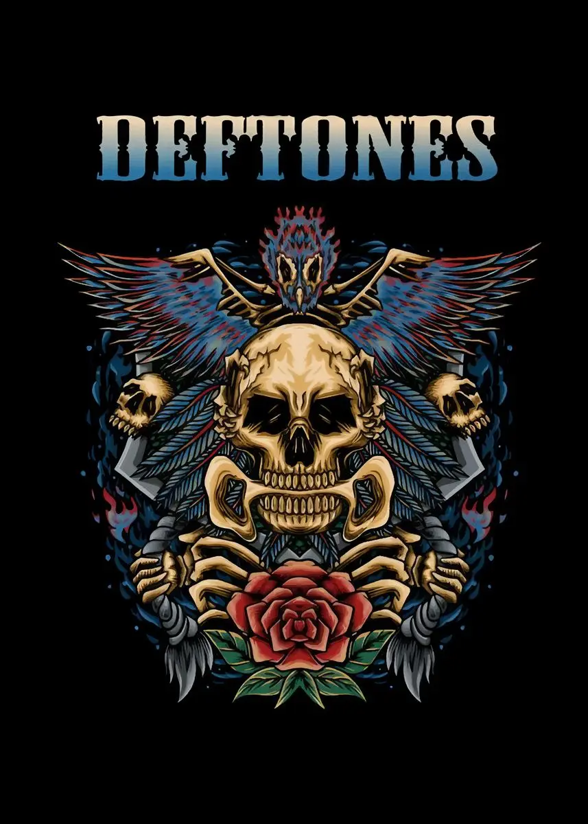 Plakat zespołu Deftones - rock i metal Wzór 8