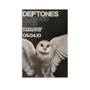 Plakat zespół Deftones album muzyczny Biały