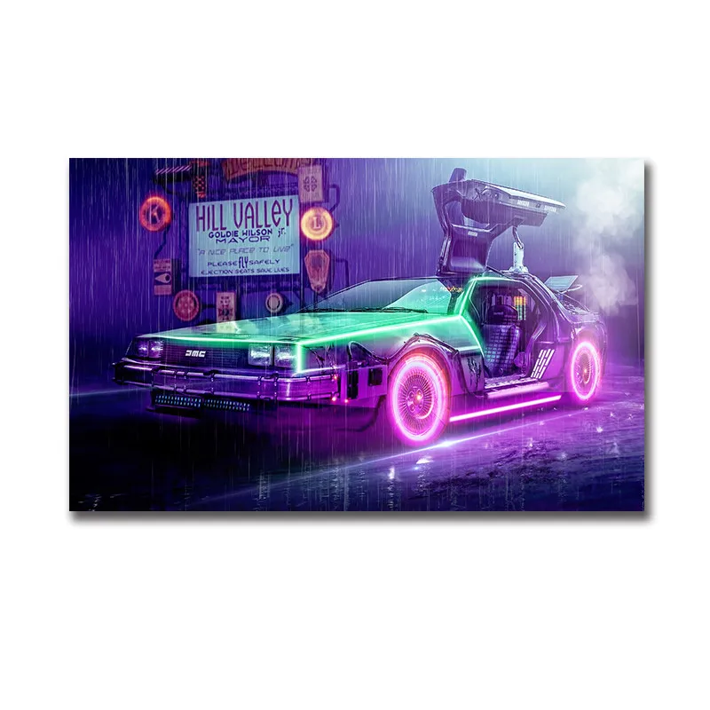 Plakat DeLorean DMC z filmu Powrót do przyszłości Wzór 1