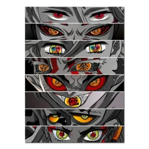Demon Slayer - plakat anime na sciane Wzór 1