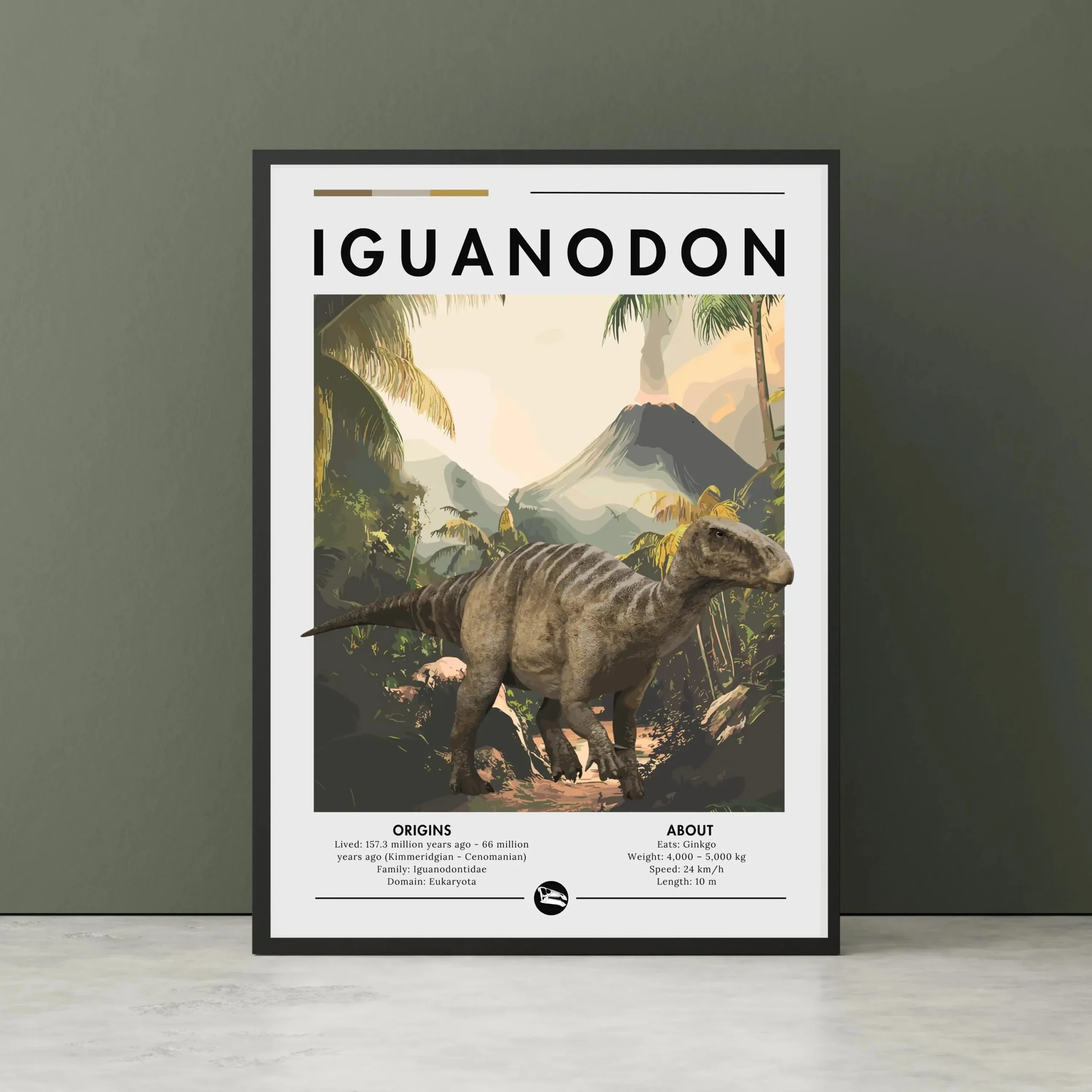 Plakat dinozaur Spinozaur i Karnotaur Czekolada