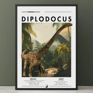 Plakat dinozaur Spinozaur i Karnotaur Fioletowy/фиолетовый