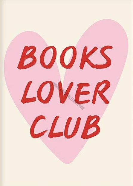 Plakat dla Miłośnika Książek Bookish Wall Art Wzór 6