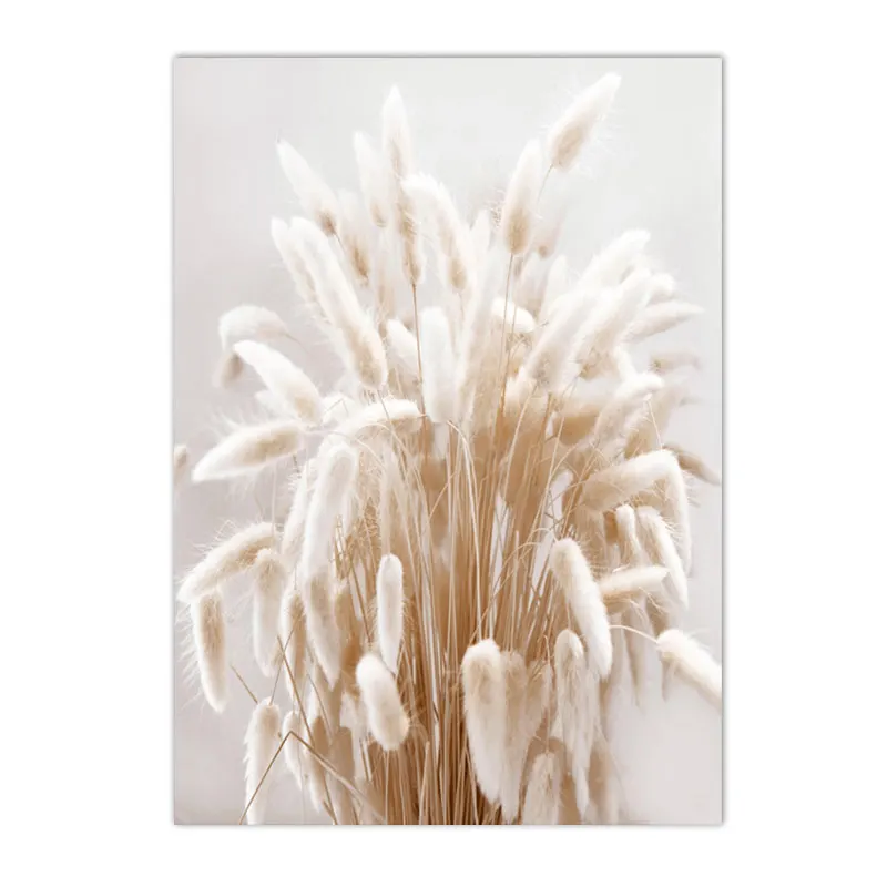 Plakat dmuchawce - beżowa grafika botaniczna Jasnożółty
