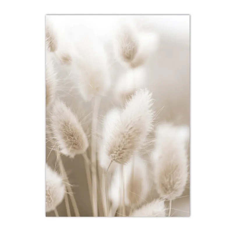 Plakat dmuchawce - beżowa grafika botaniczna Wielo