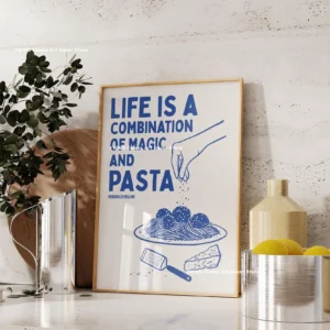 Plakat do kuchni Bon Appetit z kawą Moka Wzór 1