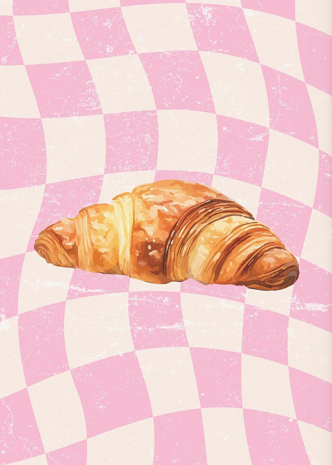 Plakat do kuchni z napisem - pasta i croissant Xx 3