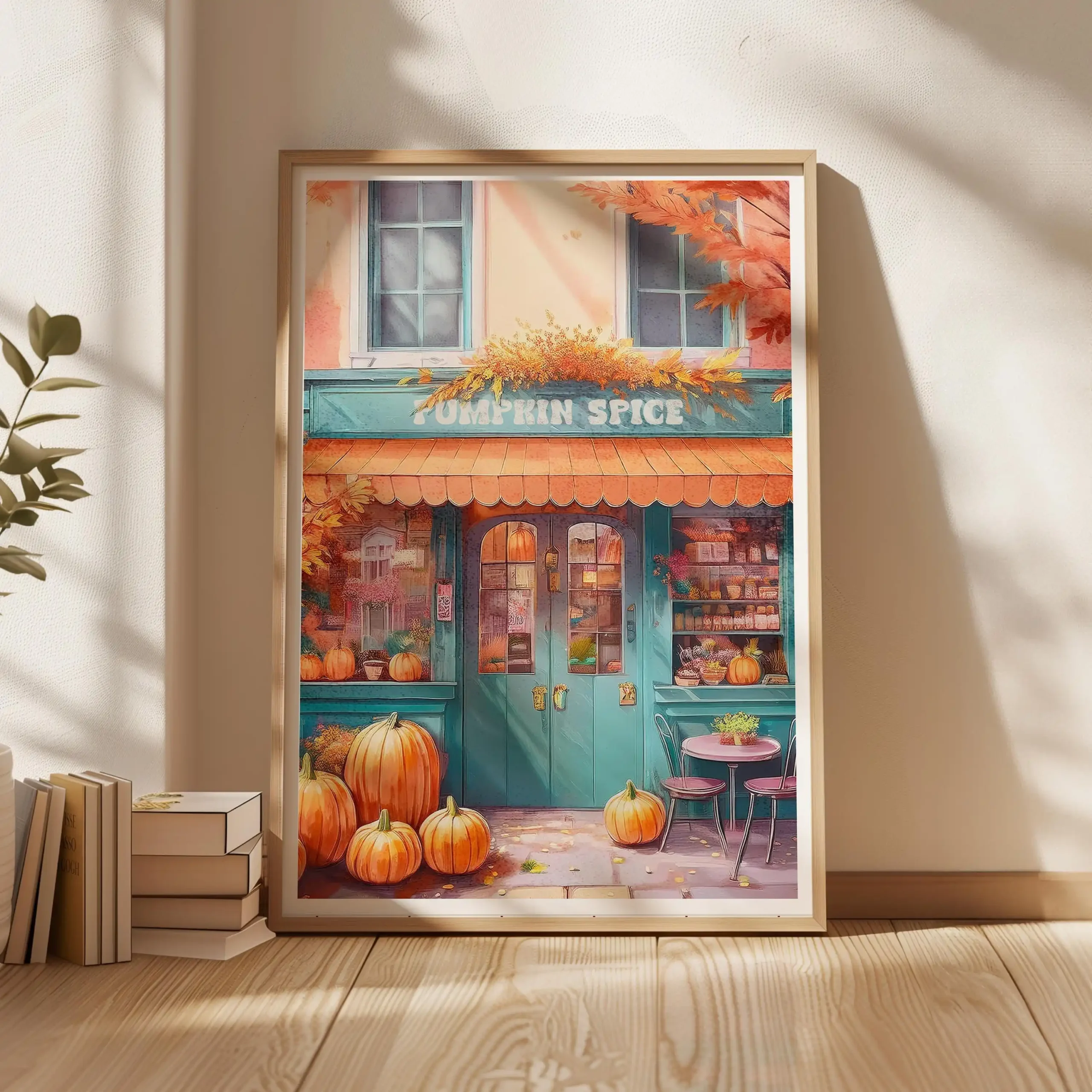 Plakat do kuchni - pumpkin spice latte i kawa Wzór 6