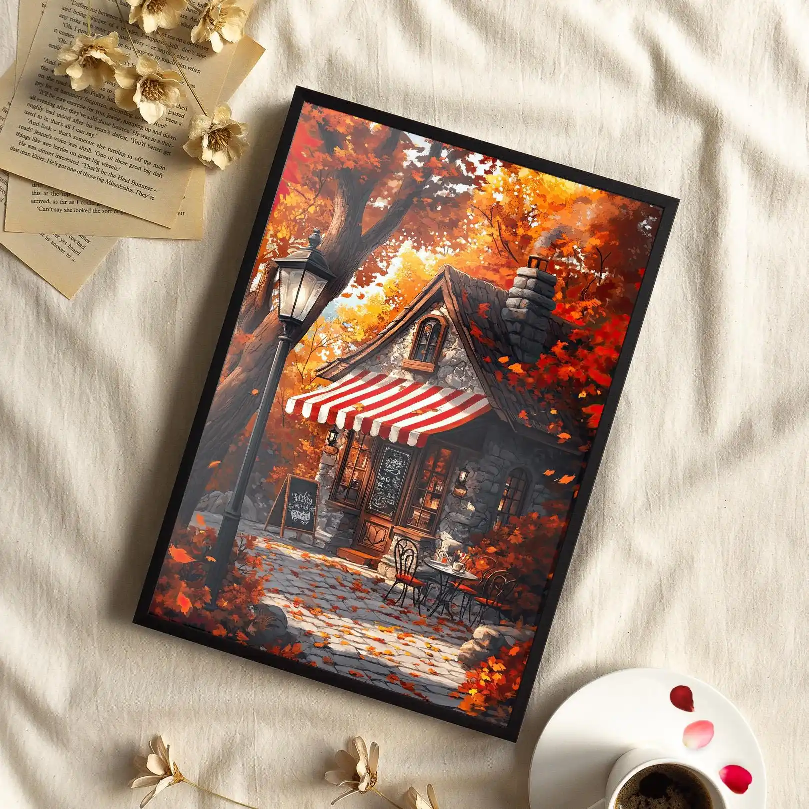 Plakat do kuchni - pumpkin spice latte i kawa Wzór 7