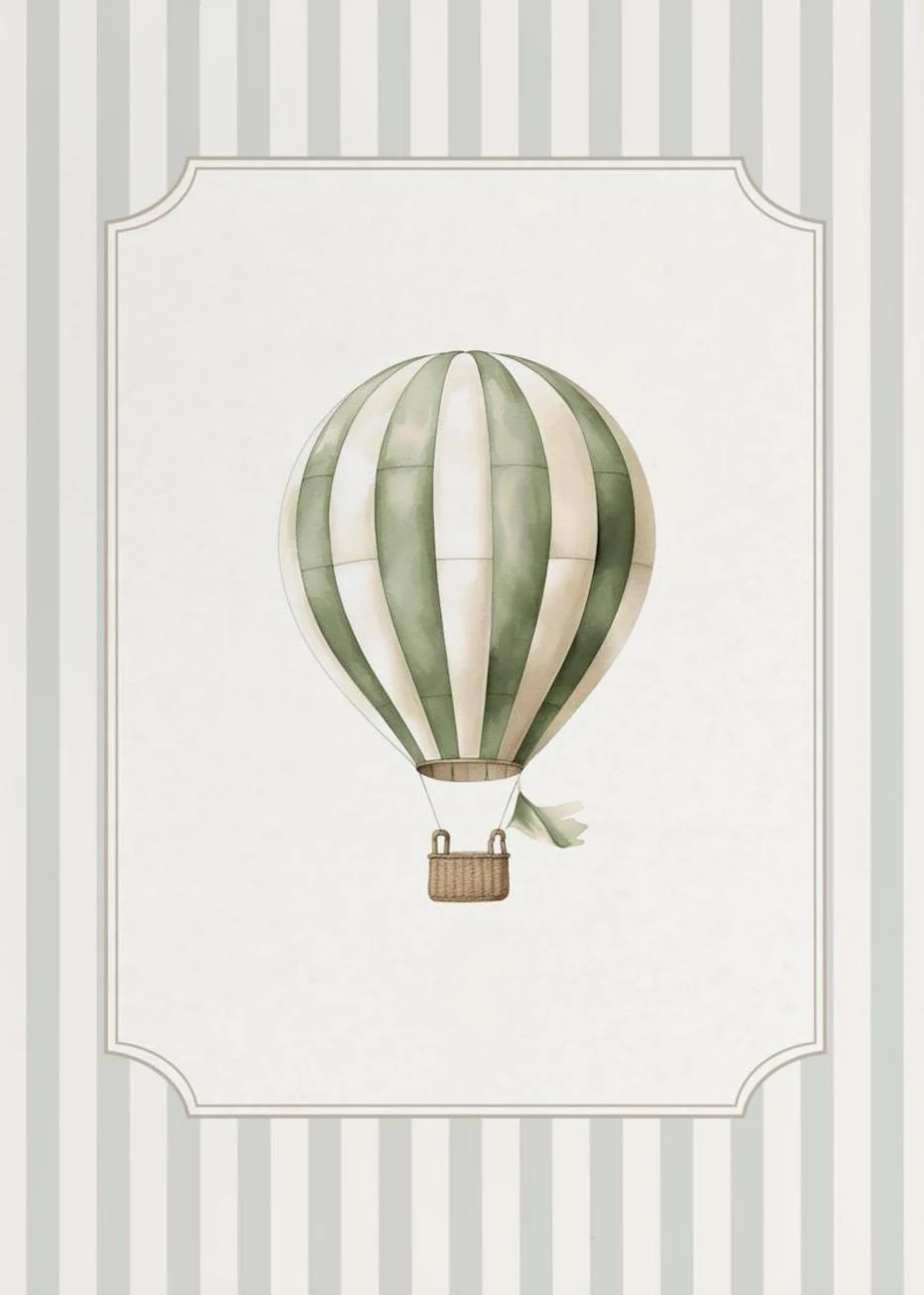 Plakat do pokoju dziecięcego - balon i zwierzątka Xx 1