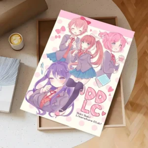 Plakat z gry Doki Doki Literature Club Wzór 1