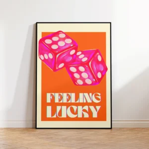 Plakat dopamina Y2K z cytatem żółty