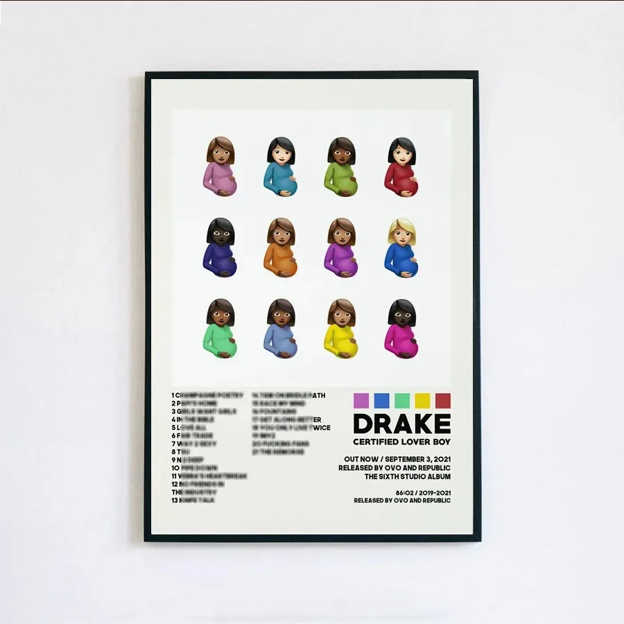Drake - plakat z okładką albumu Wzór 2