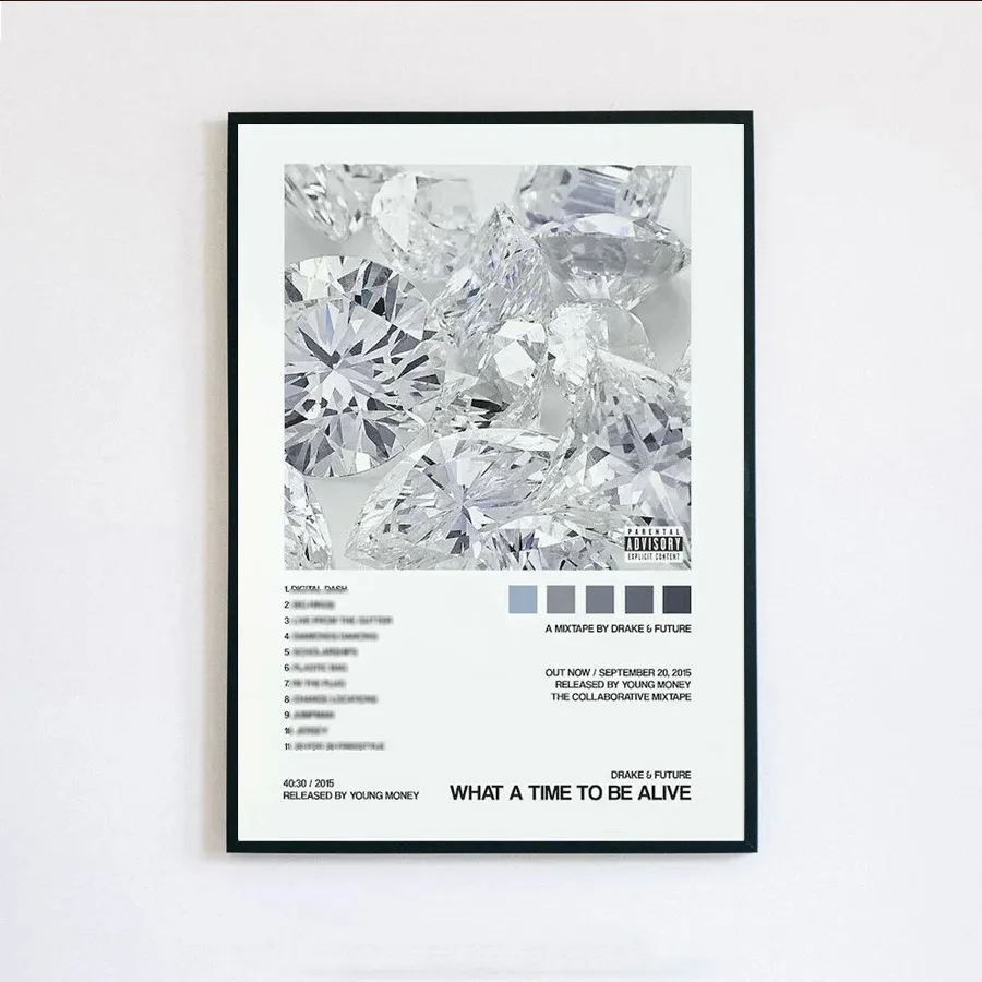 Drake - plakat z okładką albumu Wzór 7
