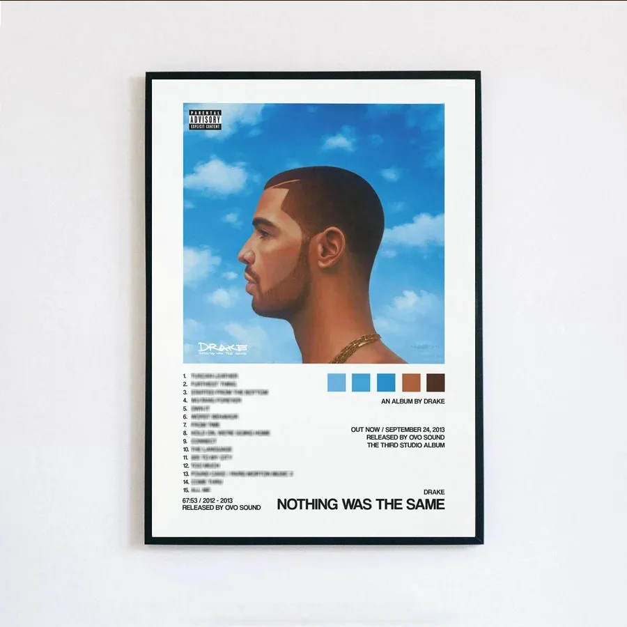 Drake - plakat z okładką albumu Wzór 8
