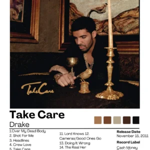Plakat Drake okładka albumu rap Wzór 1