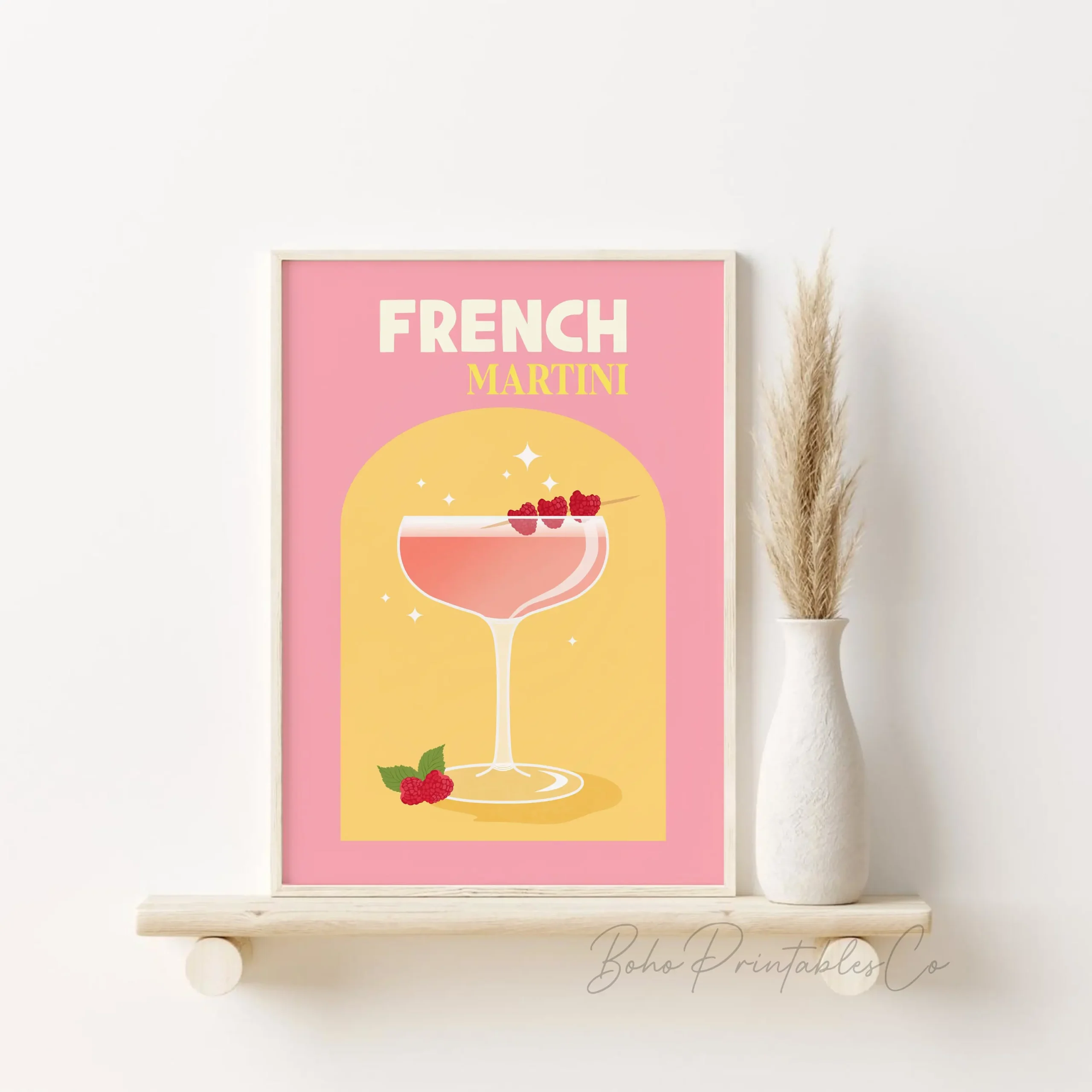 Plakat z drinkami wino koktajl piwo do kuchni Ciemny szary