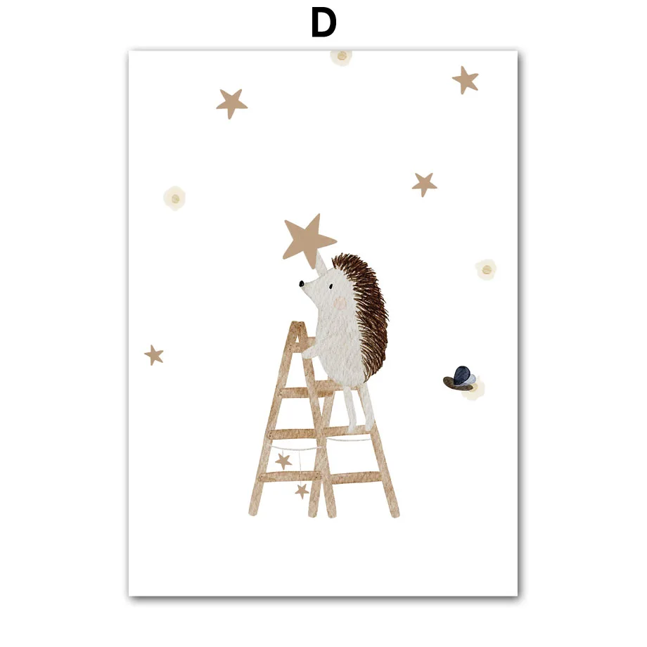 Plakat dla dzieci - kosmiczny miś i panda Wzór 2
