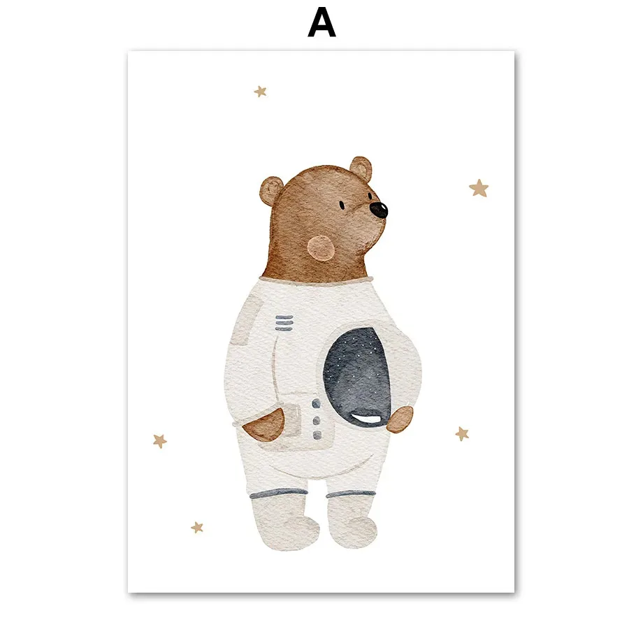 Plakat dla dziecka - kosmos i astronauci Wzór 8