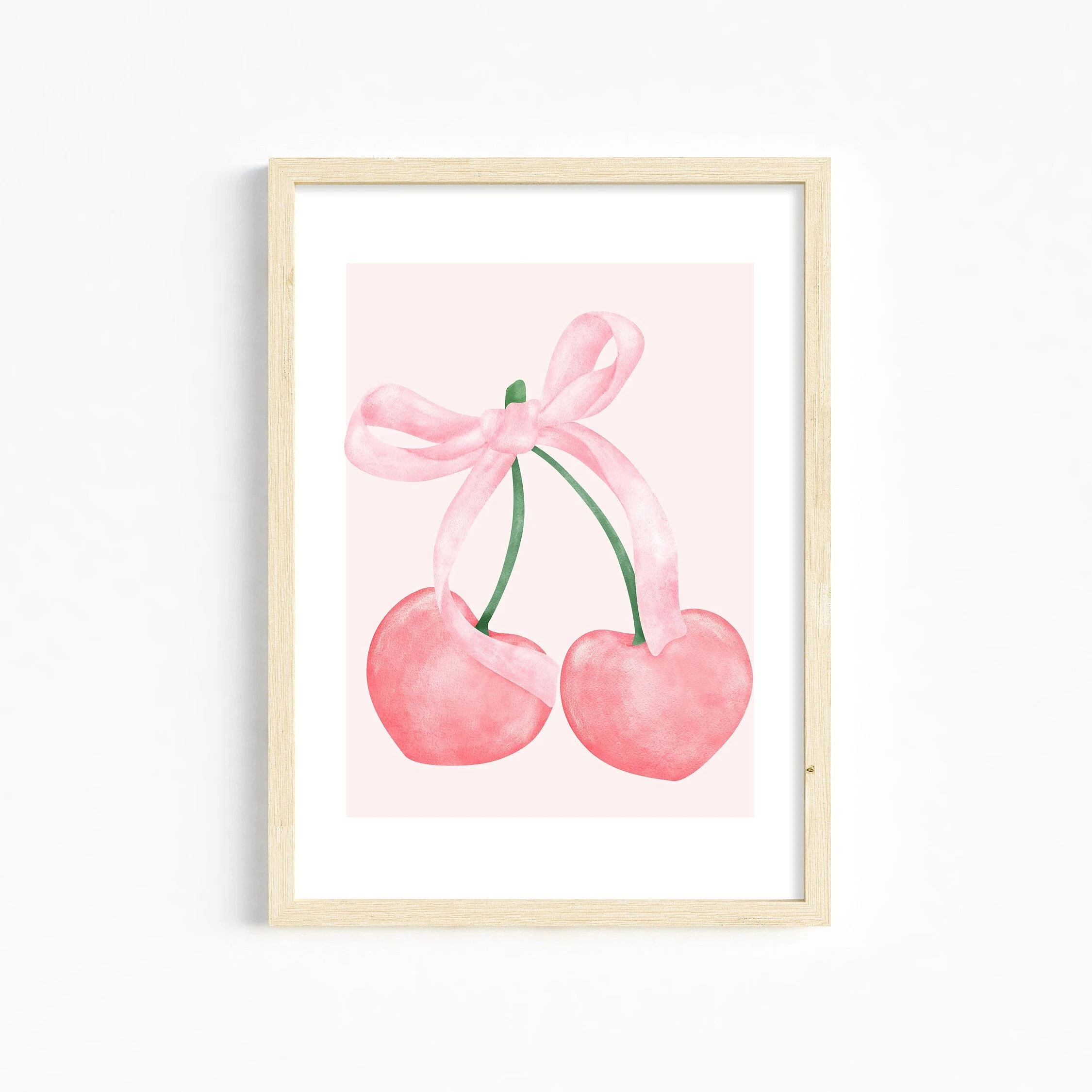Plakat dziewczęcy z kokardkami Wzór 3