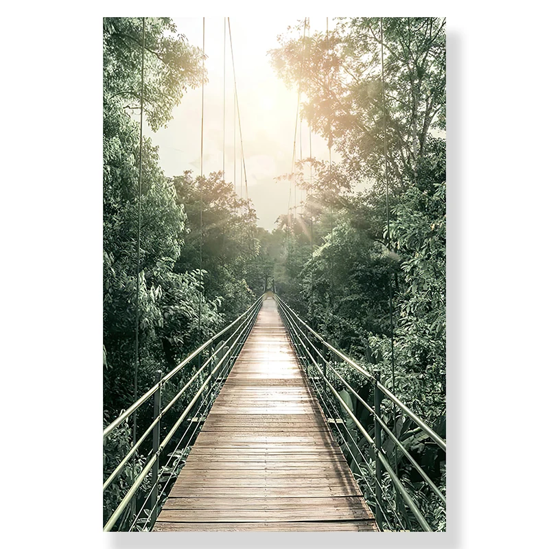 Plakat dżungla – lampart i słoń Wzór 4