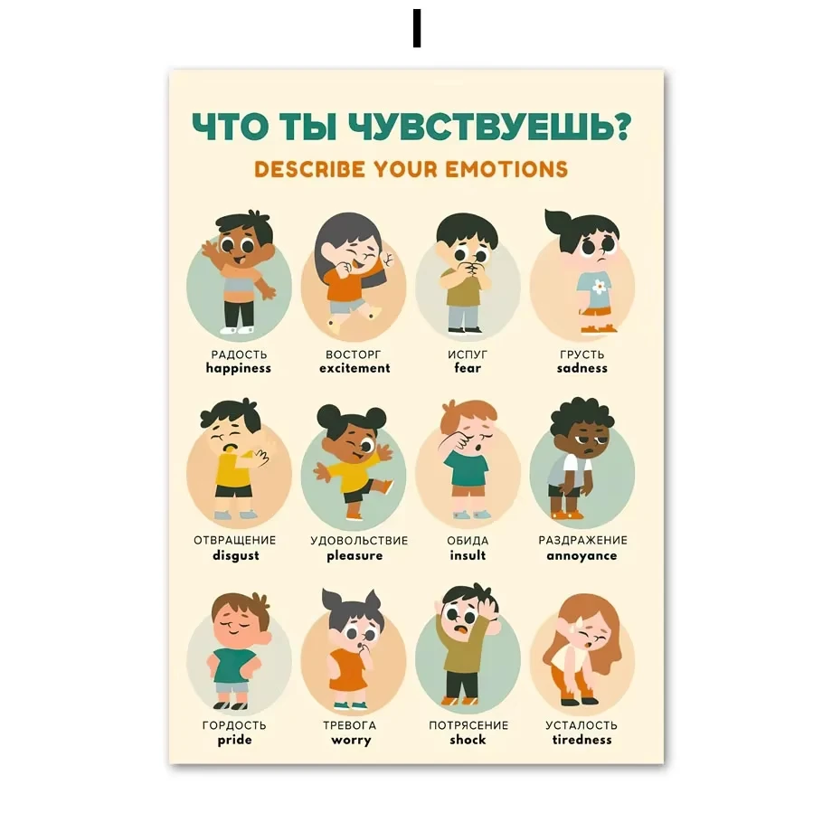 Plakat edukacyjny dla dzieci - alfabet i liczby Wzór 2