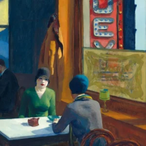 Edward Hopper - Nighthawks Czarny