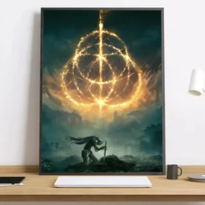 Plakat Elden Ring - gra na płótnie Czarny1