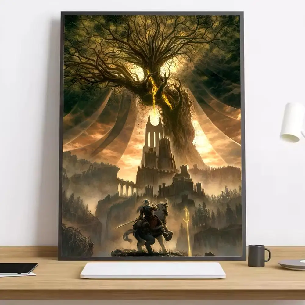 Plakat Elden Ring – gra na płótnie Czarny10