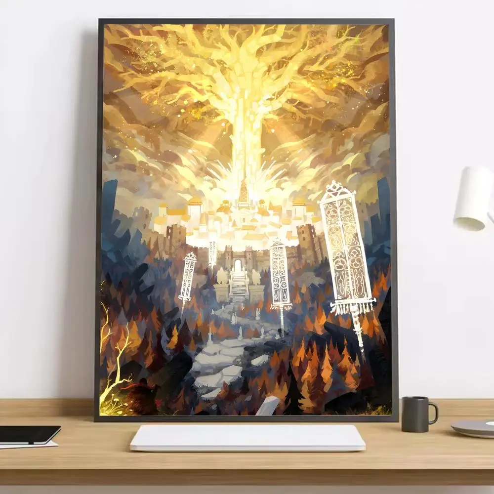 Plakat Elden Ring – gra na płótnie Czarny14