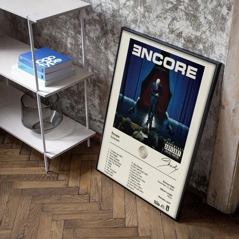 Plakat Eminem - retro plakat hip-hop Wzór 6