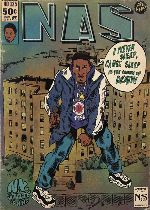 Plakat Eminem w stylu komiksowym 11