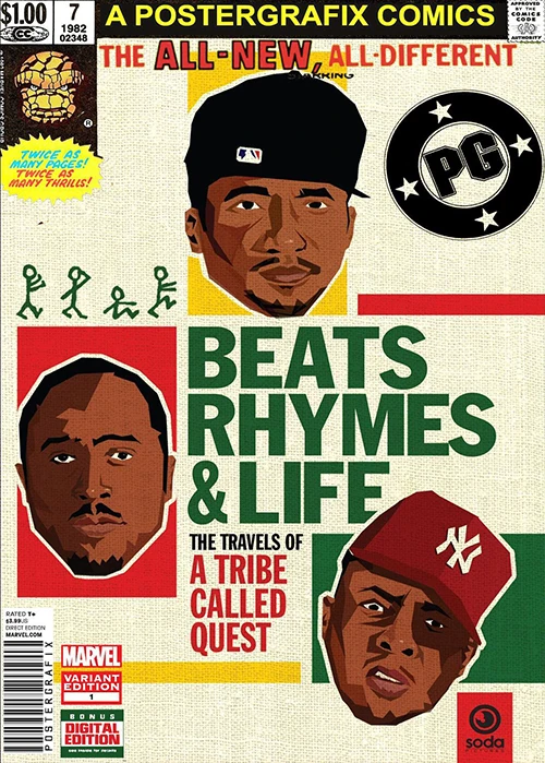 Plakat Eminem w stylu komiksowym 12