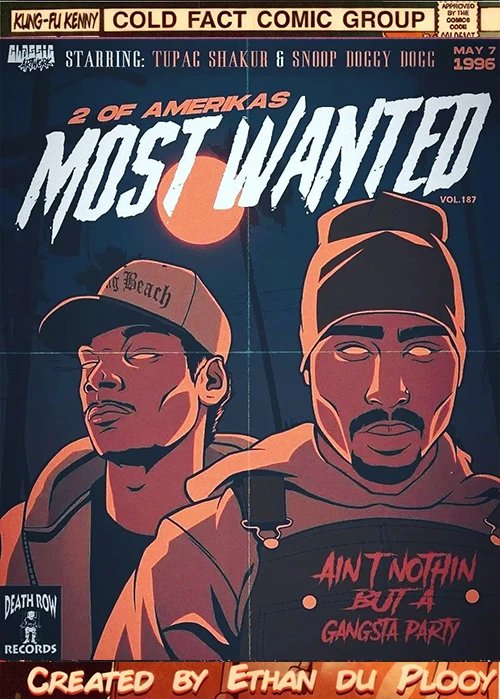 Plakat Eminem w stylu komiksowym 14