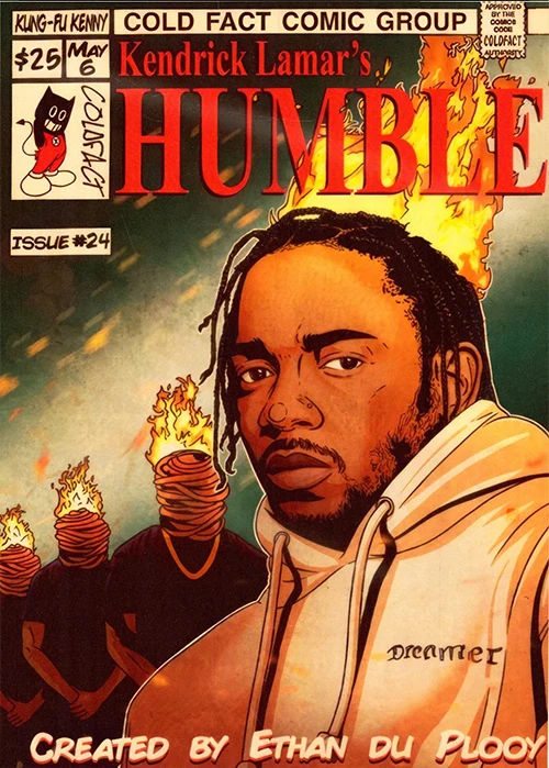 Plakat Eminem w stylu komiksowym 17