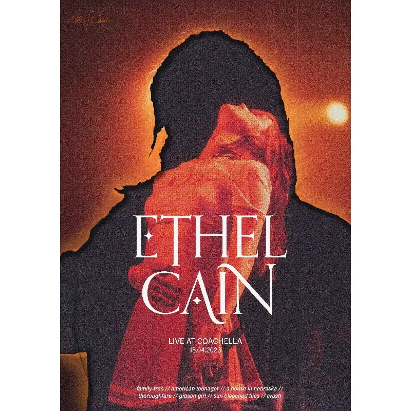 Plakat Ethel Cain w stylu gotyckim Wzór 2