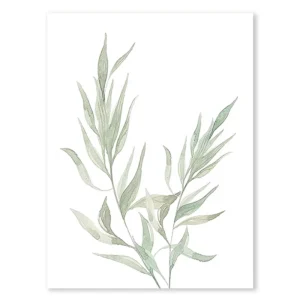 Eukaliptus i liście - minimalistyczny plakat botaniczny Wzór 1