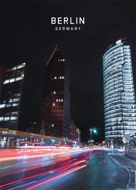 Europejskie miasta - plakat z Paryżem i Amsterdamem Kolba