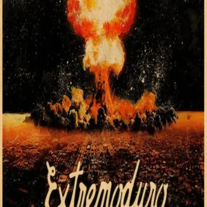 Extremoduro - plakat zespołu w stylu vintage Wzór 1