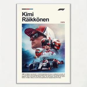 Plakat F1 - kierowca wyścigowy Czarny