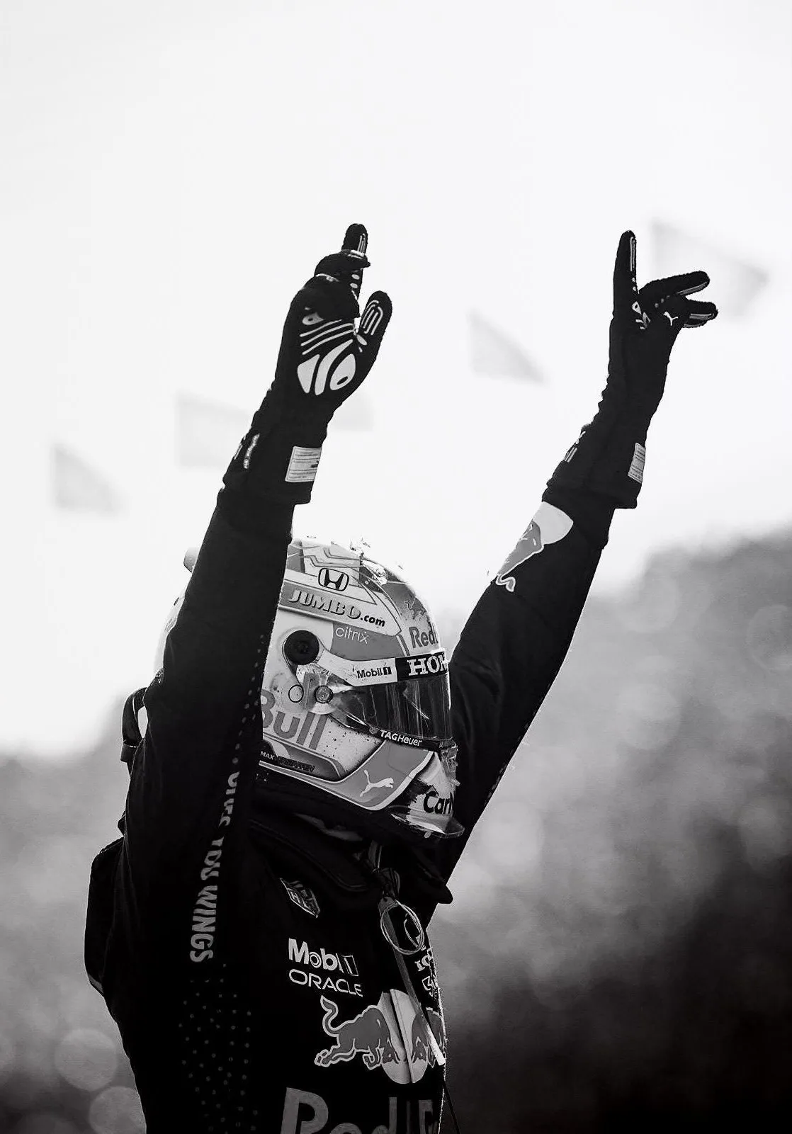 F1 Monaco Verstappen - plakat wyścigowy Wzór 7